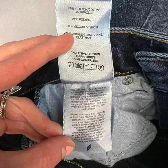 Silver Jeans Avery High Rise Straight Leg Jean in Indigo size 24/31 - Picture 10 of 12